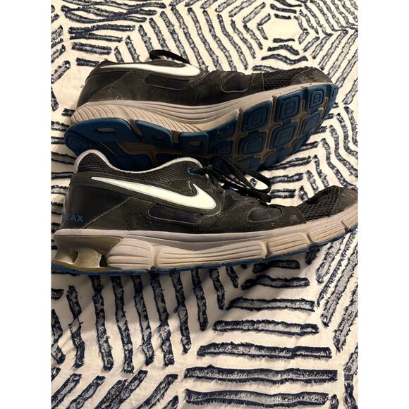 Nike REAX Rocket 2 running shoes gym black blue fair condition men's size 13 - Picture 9 of 10